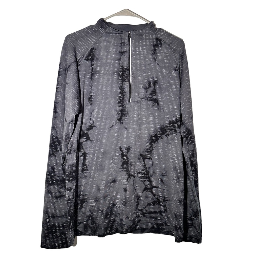 Lululemon Men’s Metal Vent Tech 1/2 Zip 2.0 Disconnect Marble Dye Anchor Gray L